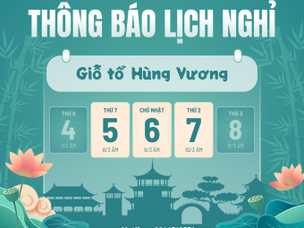 Dr King US thông báo nghỉ Lễ Giỗ Tổ Hùng Vương