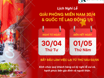 Dr King US thông báo lịch nghỉ Lễ 30/4 - 1/5