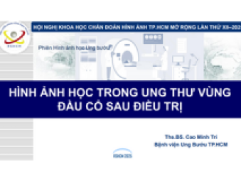 BS Cao Minh Trí - HÌNH ẢNH UNG THƯ VÙNG ĐẦU CỔ SAU ĐIỀU TRỊ